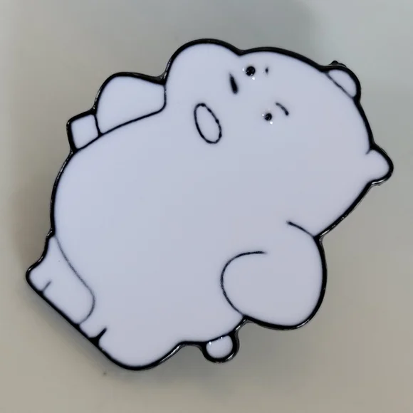 WE BARE BEARS Grumpy ICE BEAR Enamel Pin - Picture 7 of 9